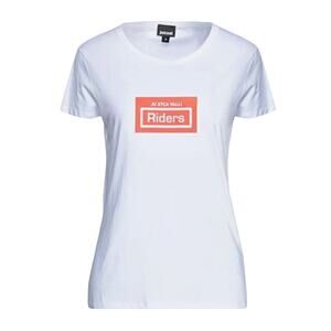 Just Cavalli Riders print short sleeve T shirt white XL